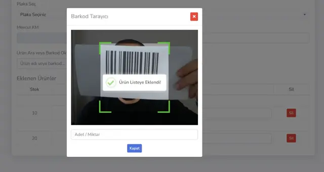 QR & Barkod ile Stok Takip ve Depo Yönetim Sistemi